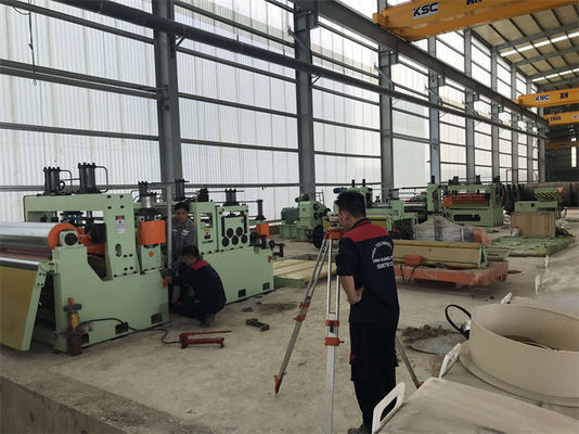 Linia do cięcia wzdłużnego blachy stalowej o średnicy 100 m / min (1-5) x 1500