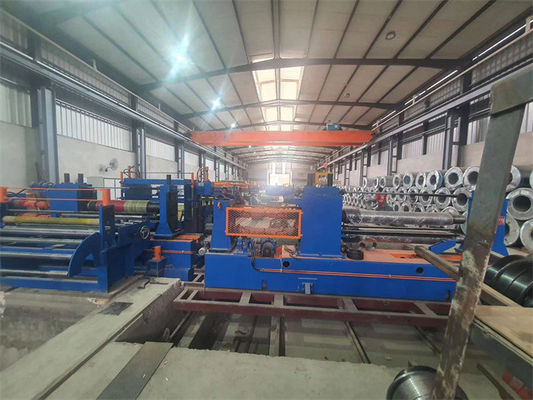 Cewka do cewki Linia do cięcia wzdłużnego metalu CR Linia do cięcia wzdłużnego blachy ze stali węglowej Podwójne głowice do cięcia wzdłużnego