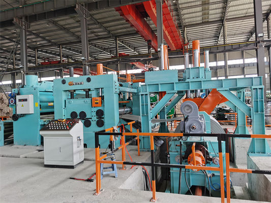 Linia do cięcia blachy stalowej Heavy Gauge HR Podwójne niwelatory Linia cięcia na długość